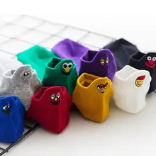 Уличная одежда; носки в Корейском стиле; забавные белые носки до щиколотки; цвет розовый; в стиле хип-хоп; kawaii; осенние короткие носки; крутые летние хлопковые носки с героями мультфильмов; modis; уличная одежда