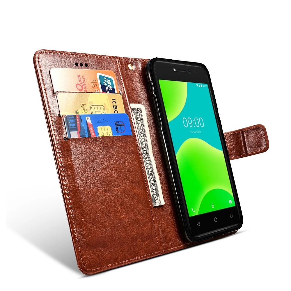 Для Wiko Y50 Чехол подставка стиль PU кожаный флип силиконовый чехол для Wiko Y 50 для мобильного телефона, защитный кошелек Капа сумка 5,0 дюймов