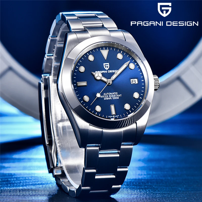 PAGANI DESIGN 39.7mm orologio da uomo Retro lusso zaffiro NH35 orologi  meccanici automatici 20Bar orologio impermeabile Relogio  Masculino|Mechanical Watches| - AliExpress