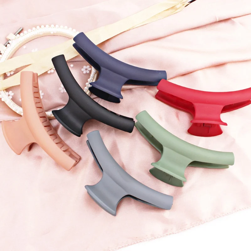 

Frosted Hair Clip Female Simple Retro Grab Clip Bath Chuck Hair Clip Clip Large Headdress