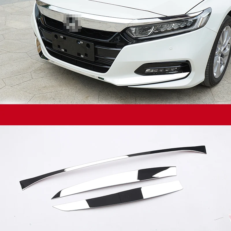 

Lsrtw2017 stainless steel Car Front Rear Bumper Trims Decoration for Honda Accord 2018 2019 2020 2021 10 x exterior Accessories