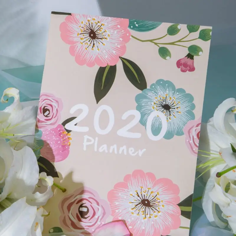 2020 Agenda Planner Organizer A4 Notebook and Journals DIY 365 Days Plan Note Book Monthly Weekly Schedule Writing Book