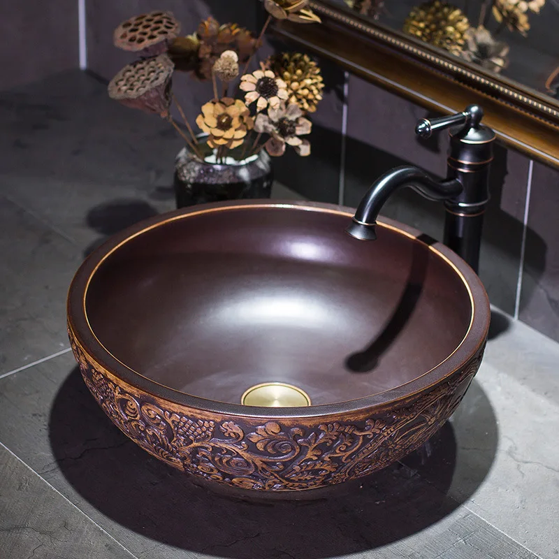 ceramic art basin (2)