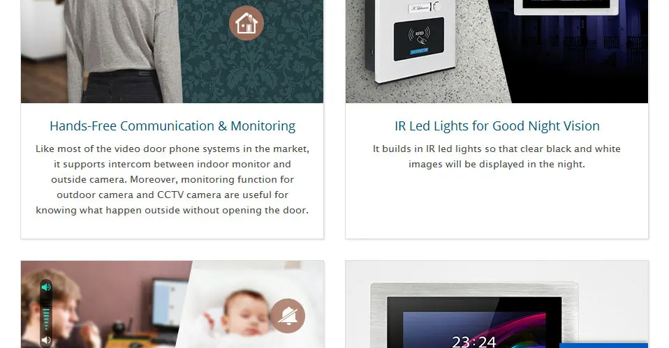 HOMSECUR " видео входная дверь безопасности домофон с RFID Доступа для дома/плоский XC111-3+ BM714-S/BM717-S