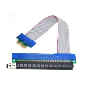 

10pcs/lot CY CY PCI-E Express 1x to 16x Extension Flex Cable Extender Converter Riser Card Adapter 20cm