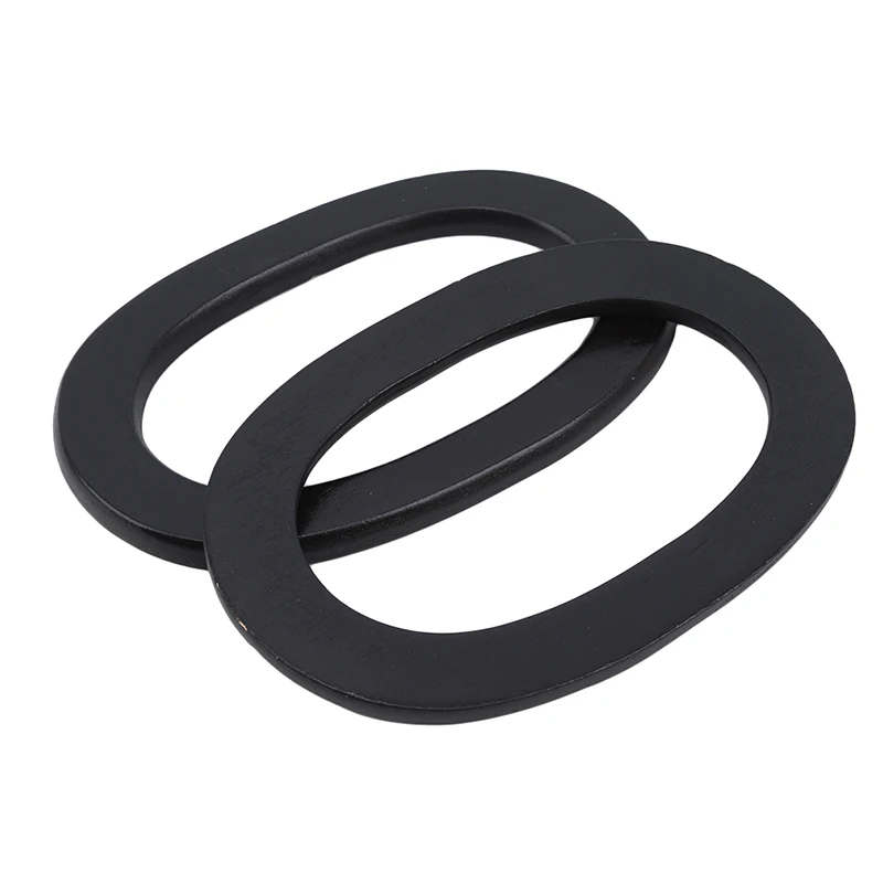 Oval Shape 2 Pieces Of Wood Bag Handle Wooden Cloth Purse Frame Bag Parts Handles