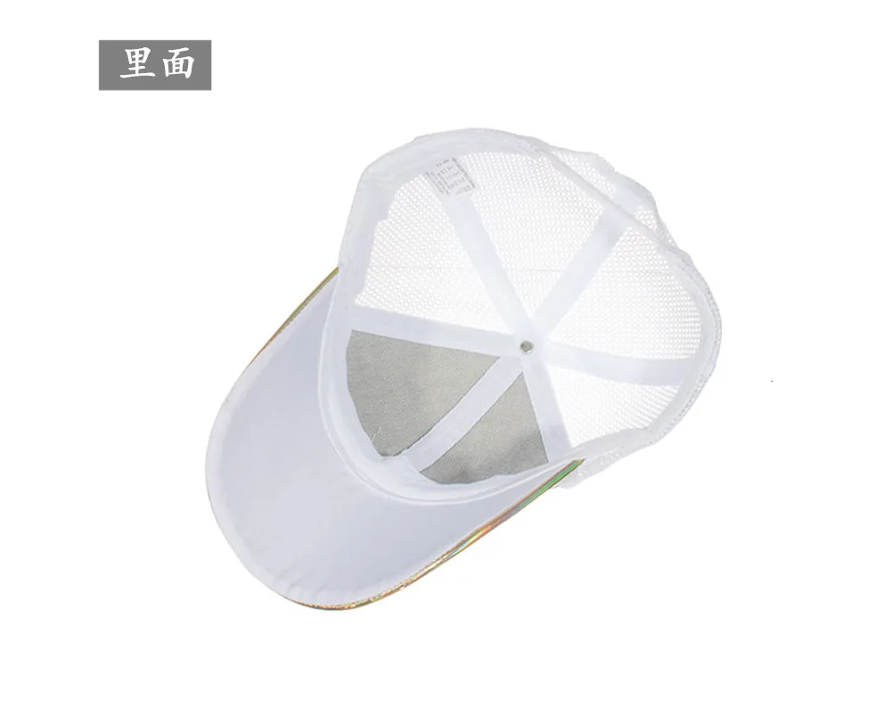 Many Beautiful Ronald Pu Laser Light Panel Net Cap Baseball Hat Peaked Cap Sun Hat B617