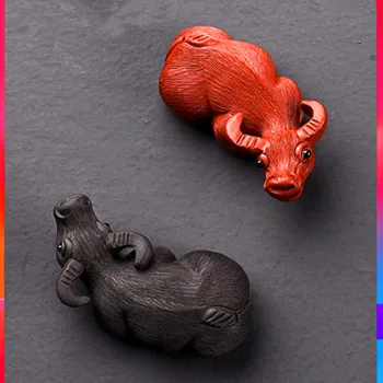 

Yixing Zisha Tea Pet Handmade Buffalo Sculpture Tea Ceremony Decoration Accessories Kung Fu Tea Sets Tea Culture