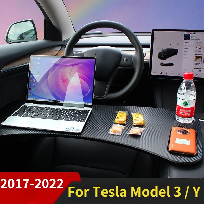 Новый автомобильный лоток для ноутбука на руль Tesla Model 3/Y аксессуары руля стол еды