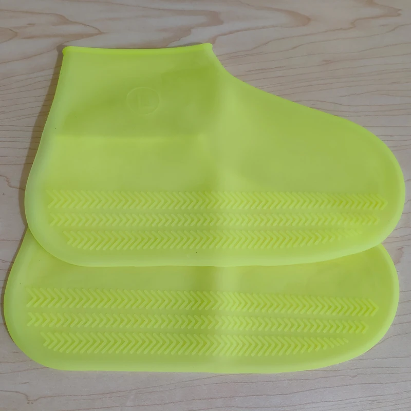 Gel Yellow 1 пара многоразовых латексных водонепроницаемых резиновых сапог для дождливой обуви, противоскользящие резиновые сапоги, обувь, аксессуары для обуви S/M/L - Цвет: Gel Yellow