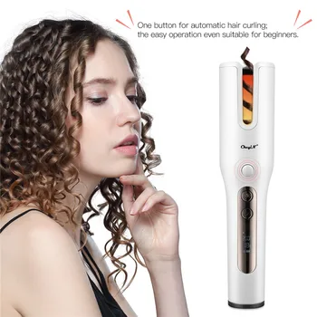 

Wireless Cordless Automatic Hair Curler USB Rechargeable LED Display Hair Curling Irons Adjustable Temperature Styling Tool 48