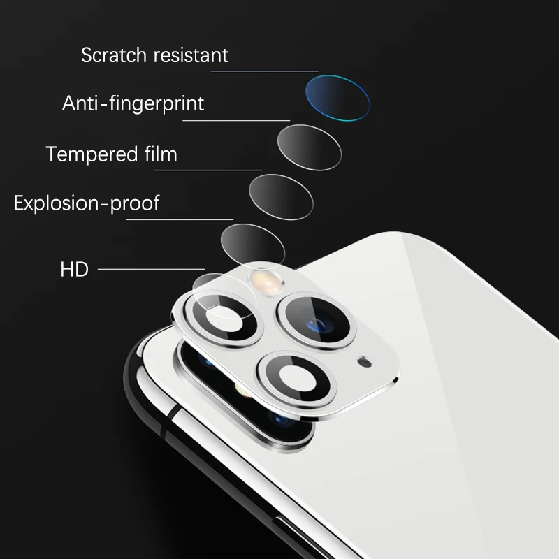 Новейший металлический алюминиевый чехол для объектива камеры, сменный на iPhone 11 Pro MAX для iPhone X XS Xs MAX, Защитная крышка с кольцом