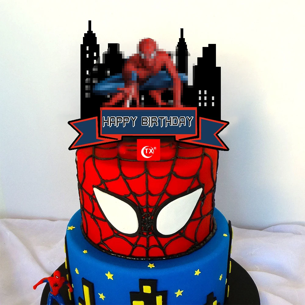 New INS Cartoon Happy Birthday Acrylic Cake Toppers Cute Color Birthday  Cupcake Topper for Kids Birthday Party Cake Decorations|Vật Tư Trang Trí  Bánh| - AliExpress