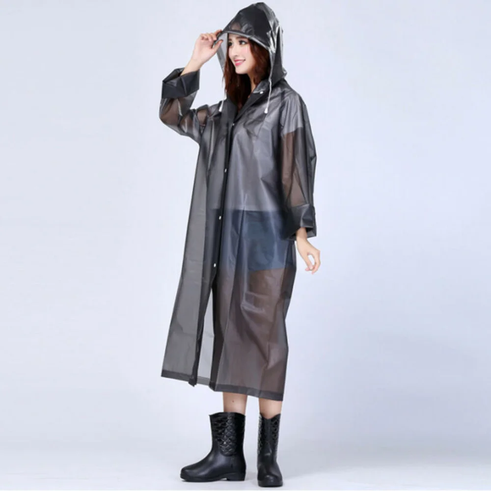 1Pc Raincoat Men's Women's EVA Raincoat Hooded Windbreaker Jacket Thickened Thickened Waterproof Raincoat 1Pc Raincoat Men's Women's EVA Raincoat Hooded Windbreaker Jacket Thickened Thickened Waterproof Raincoat