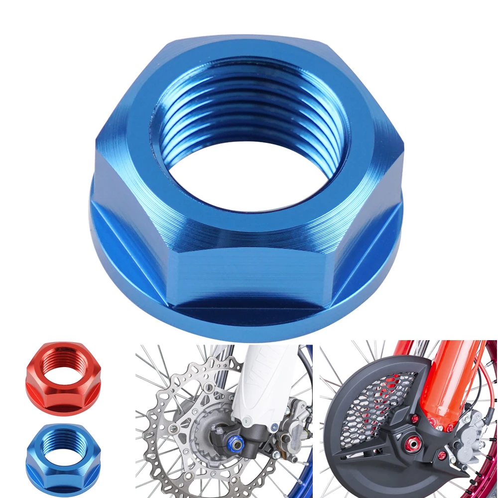 

Front Axle Shaft Lock Nut for HONDA CR125R CR250R CRF250R CRF450R CRF1000L/450L CRF250/450X/RX for YAMAHA YZ WR 125 250 450