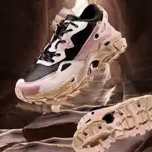 Xtep/Женская классная прогулочная обувь; Женская стильная обувь на массивном каблуке; белая уличная обувь для папы; [Blackbird-ZIRCON]; 981418392991