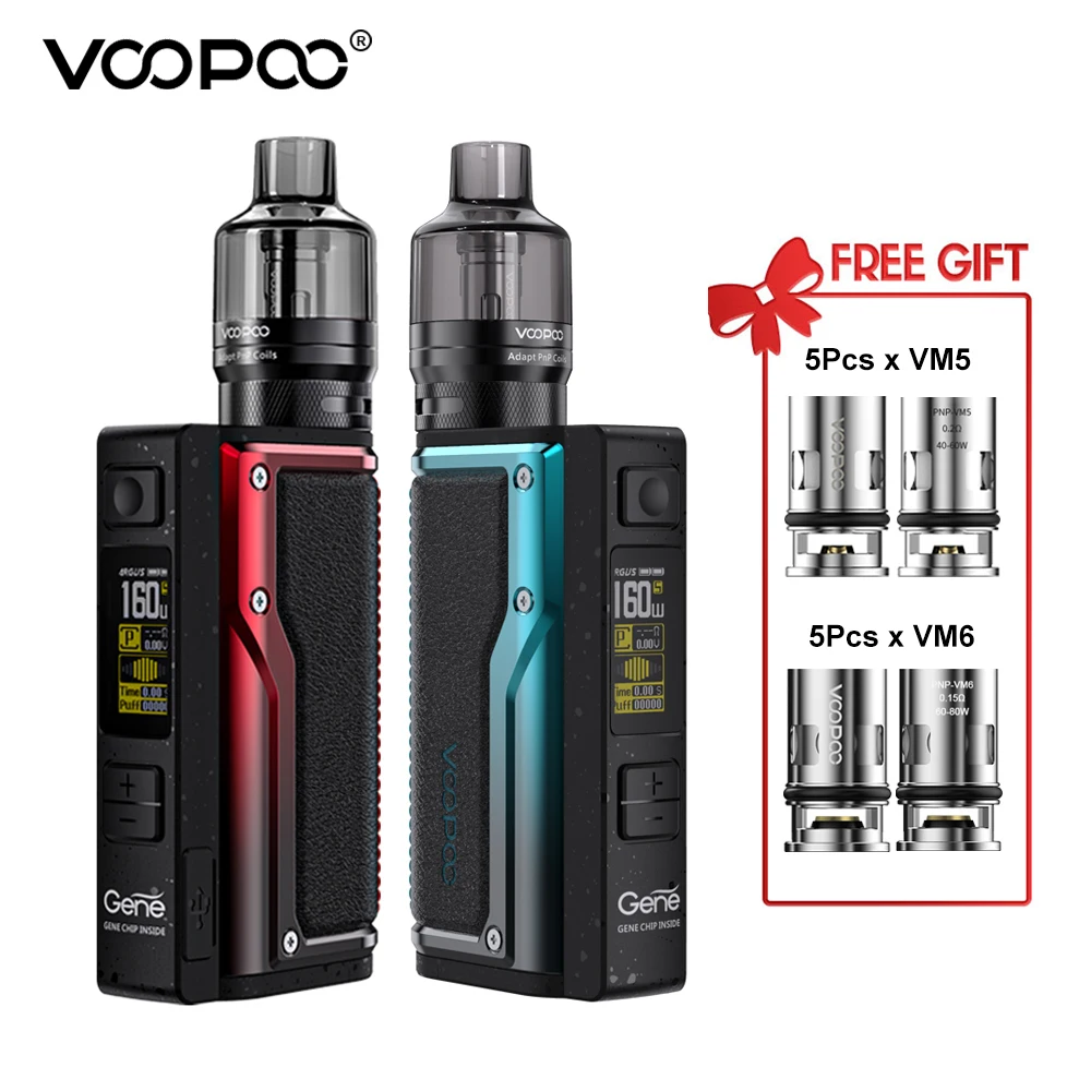 VOOPOO-vapeador de tanque magnético para cigarrillo electrónico, vapeador de 160W TC Mods 4,5 ml PnP Pod, con batería 18650