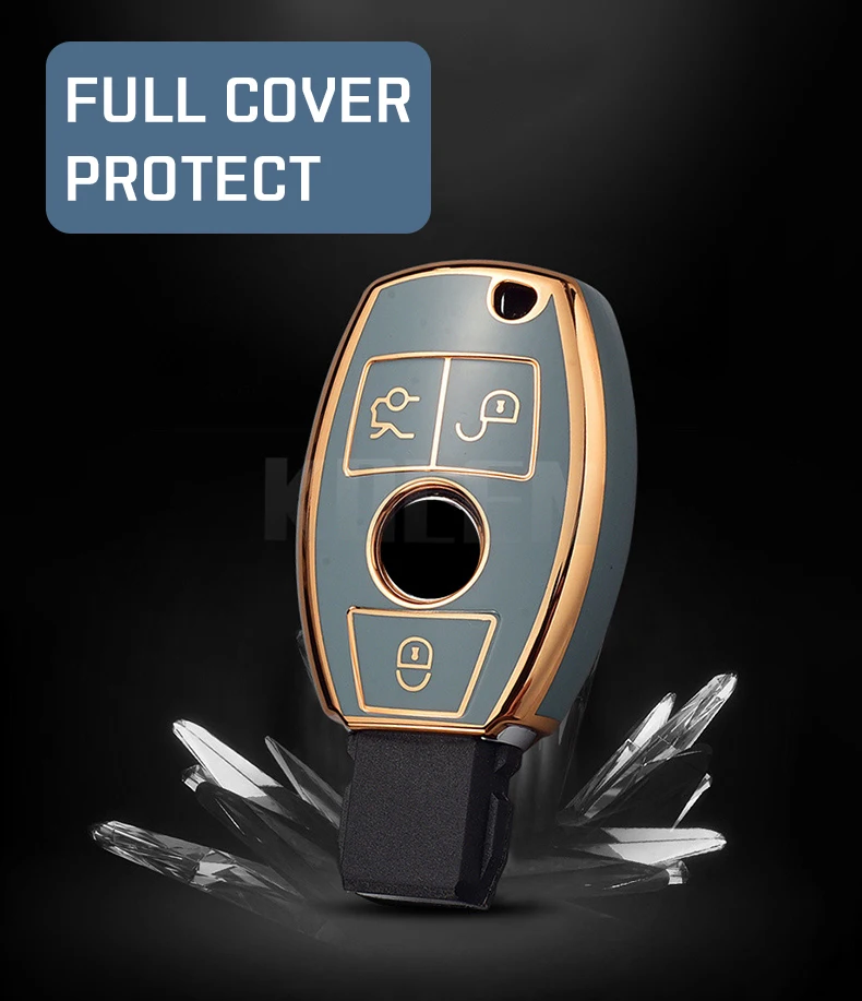 Custodia protettiva per telecomando in TPU per Mercedes Benz A C E S classe G GLA CLA GLK GLC W204 W463 W176 W251 W205 supporto protettore - H511536a6f69848a69578a74abfaa22353