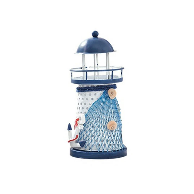 Style Méditerranéen Phare Lampe Tour Lumière Statue Océan Marine