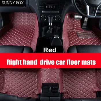 

SUNNY FOX Right hand drive/RHD car car floor mats for Mazda 3/6/2 MX-5 CX-5 CX-7 6D car-styling heavy duty all weather protectio