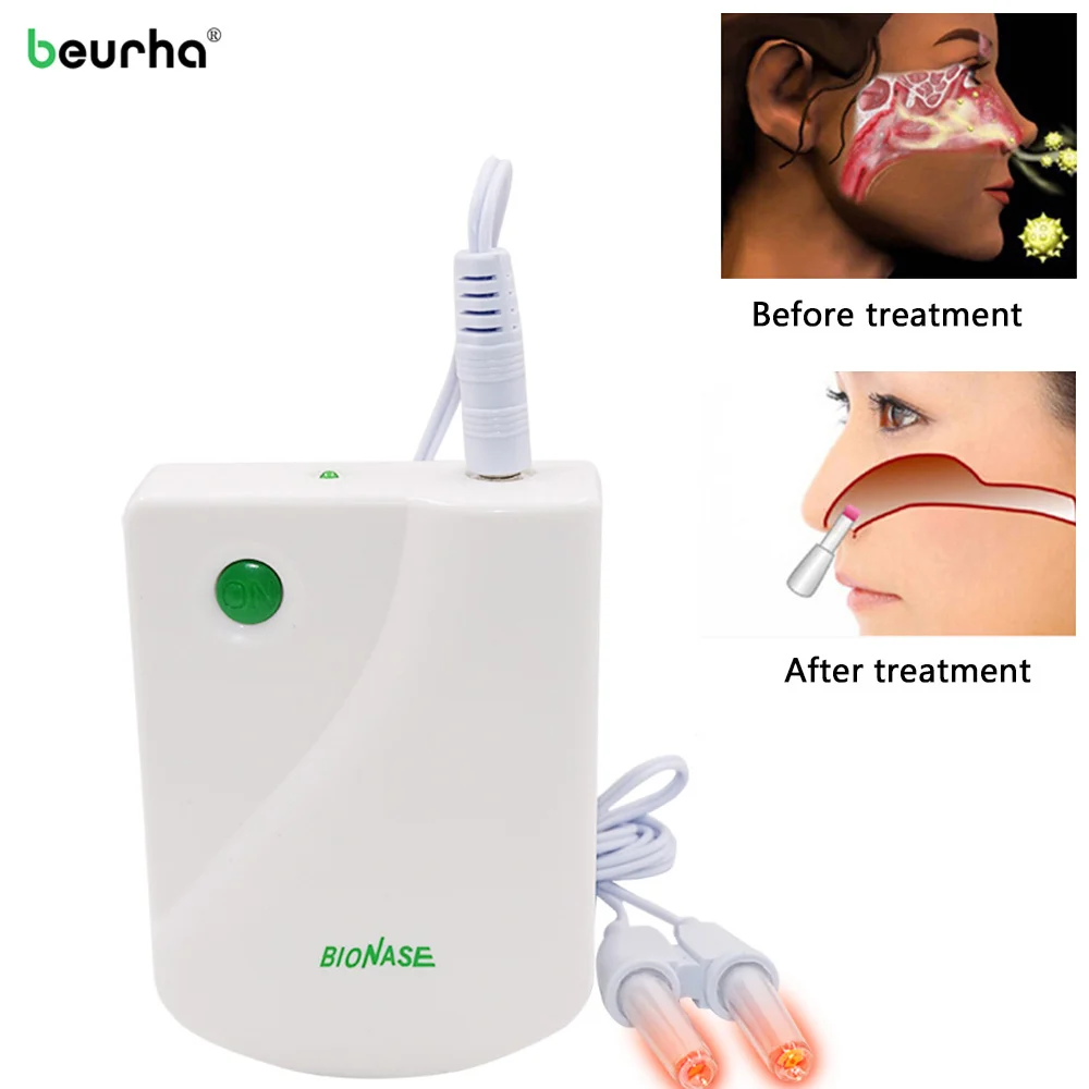 

BioNase Nose Rhinitis Sinusitis Cure Therapy Hay fever Low Frequency Pulse Laser instrument Sinus Allergies Adult children treat
