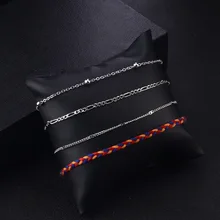 Лидер продаж в европейском и американском стиле; летнее пляжное 3 три Слои шарик Цепочки и ожерелья в виде маленьких шариков бусы мульти Слои анклет(браслет на ногу модный браслет на ногу