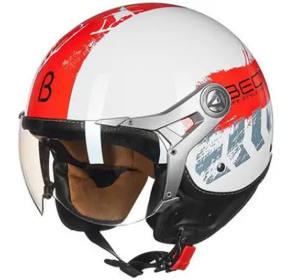 BEON для мужчин и женщин мотоциклетный шлем Chopper 3/4, винтажный шлем с открытым лицом, мотоциклетный шлем Casco Capacete, мотоциклетный шлем - Цвет: 110B-017