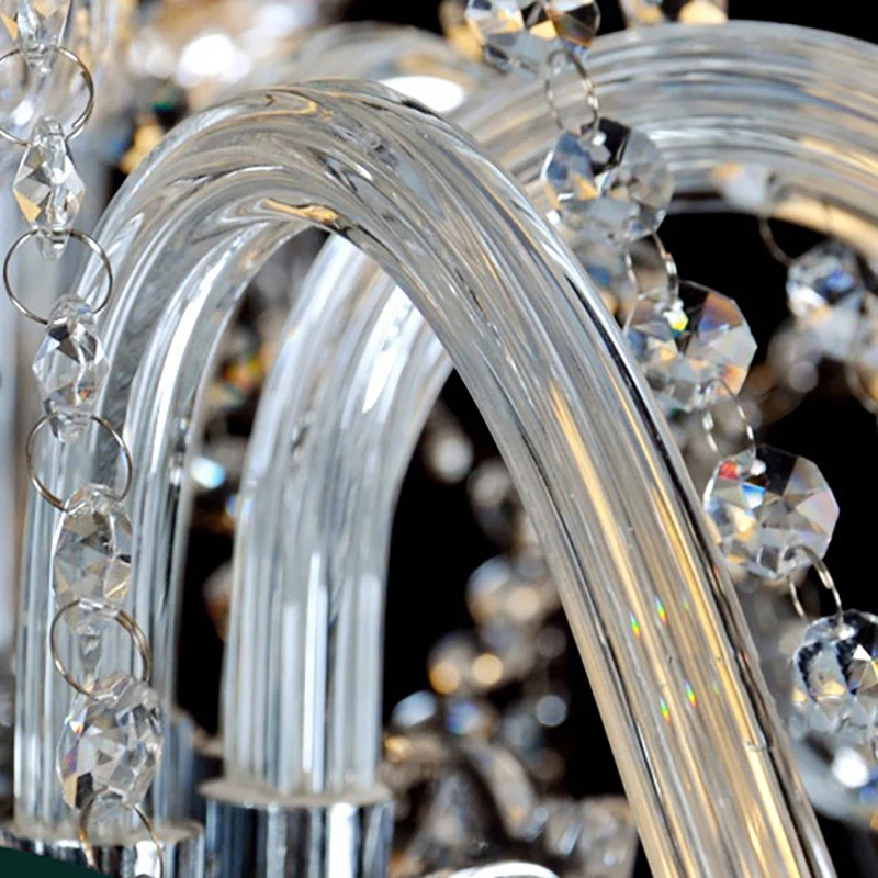 K9 прозрачная Хрустальная люстра с абажуром lustre cristal para sala jantar современные