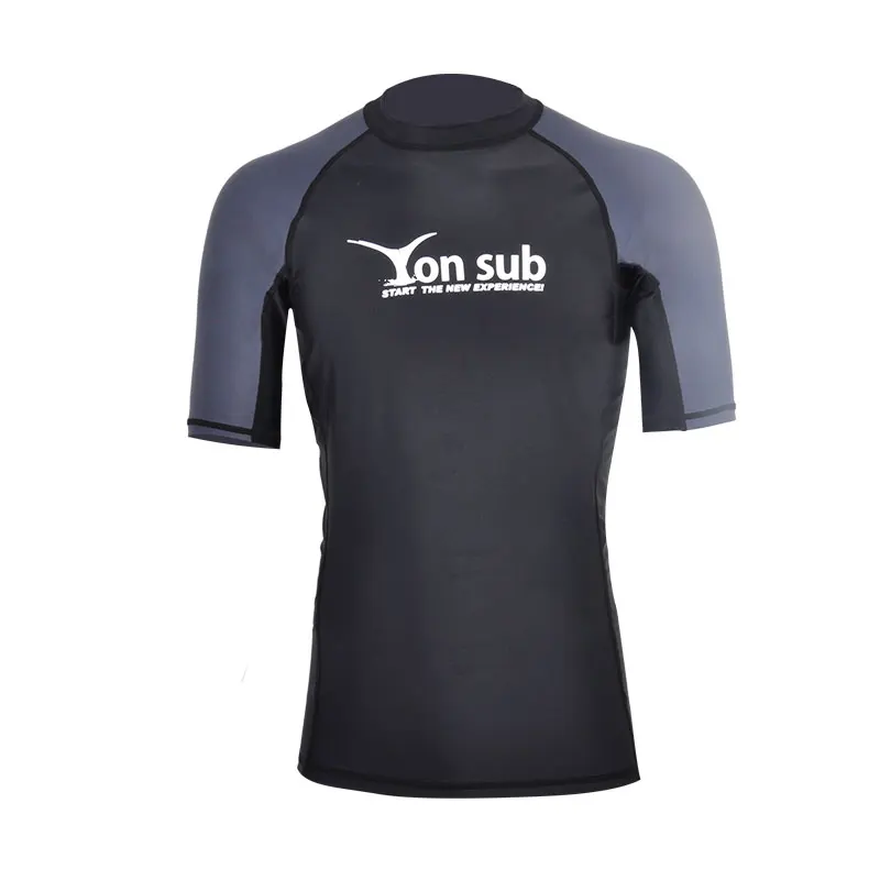 YONSUB-Surf Rash Guard Lycra Short Sleeve Top Quick Dry Kite Surf Windsurf Dive T Shirt UV Wicking Beach Sports Top