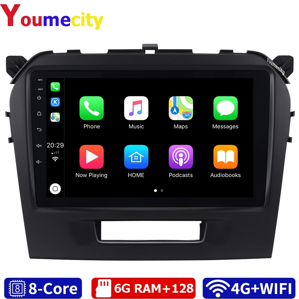 Автомобильный мультимедийный плеер 6 ГБ ОЗУ/восемь ядер/Android 10 0 DVD Gps для Suzuki Grand