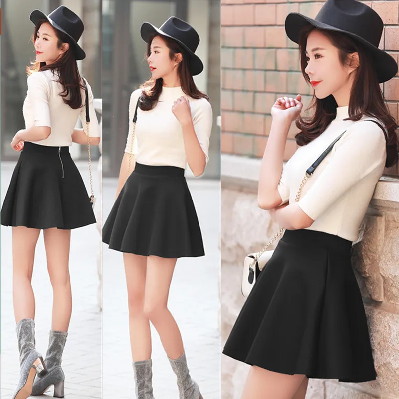 

Four Seasons Skirt Women's New Style Fashion Half-length Students Versatile Puffy A- line Base Skirt Special Offer Hot Selling H