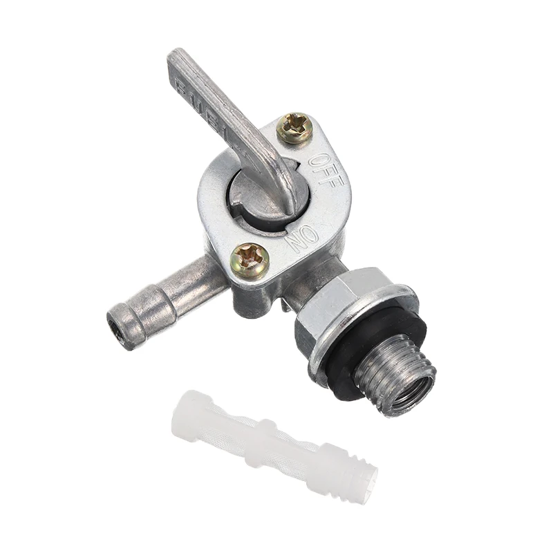 Mayitr 10MM Motorcycle Metal Fuel Petrol Tank Tap Petcock Switch Generator Pit Dirt Bike ATV Quad Fuel Supply Accessorie