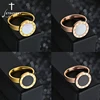 Letdiffery Fashion Roman Numeral  Shell Rings for Women Stainless Steel Simple Statement Femme Jewelry For Girlfriend ► Photo 1/6
