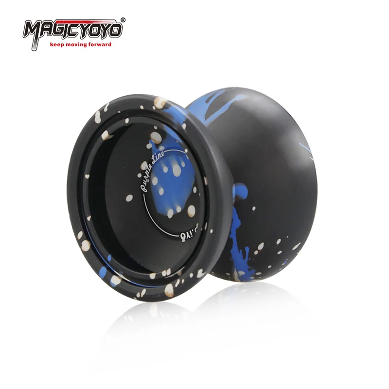Original MAGICYOYO aluminum alloy boy yoyo ball children classic toy T5- sapphire blue professional metal yo-yo yoyo ball