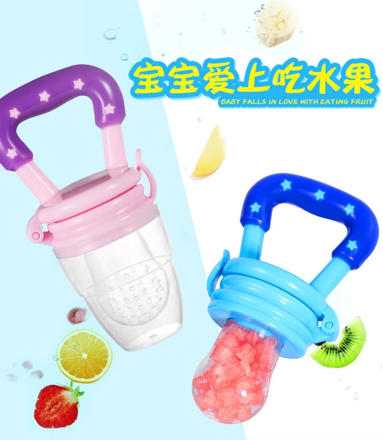 Baby Teether for Teeth Bebe Pacifier Fresh Food Feeder Babies accessories  newborn Silicone Rice Cereal Fruit Bottle Squeeze - AliExpress