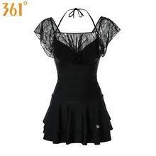 361 купальный костюм для женщин, консервативное платье для плавания, цельный купальный костюм, пляжная одежда для девочек, Женская скромная одежда для плавания с юбкой