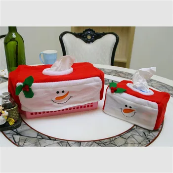 

Christmas Style Santa Claus Belt Felt Tissue Box Case Holder Home Decoration Creative Napkin Holder For Paper Towels