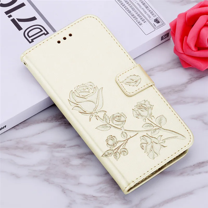 Кожаный чехол-бумажник для samsung Glalxy S10 Lite A750 J4 J6 Plus Prime J2 Pro J1 J3 J5 J7 откидная крышка 3D тисненый цветок