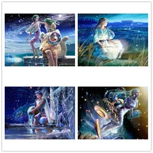 Алмазная картина "Бабочка эльф" вышивка крестиком на заказ фото Алмазная вышивка квадратная круглая дрель домашний декор