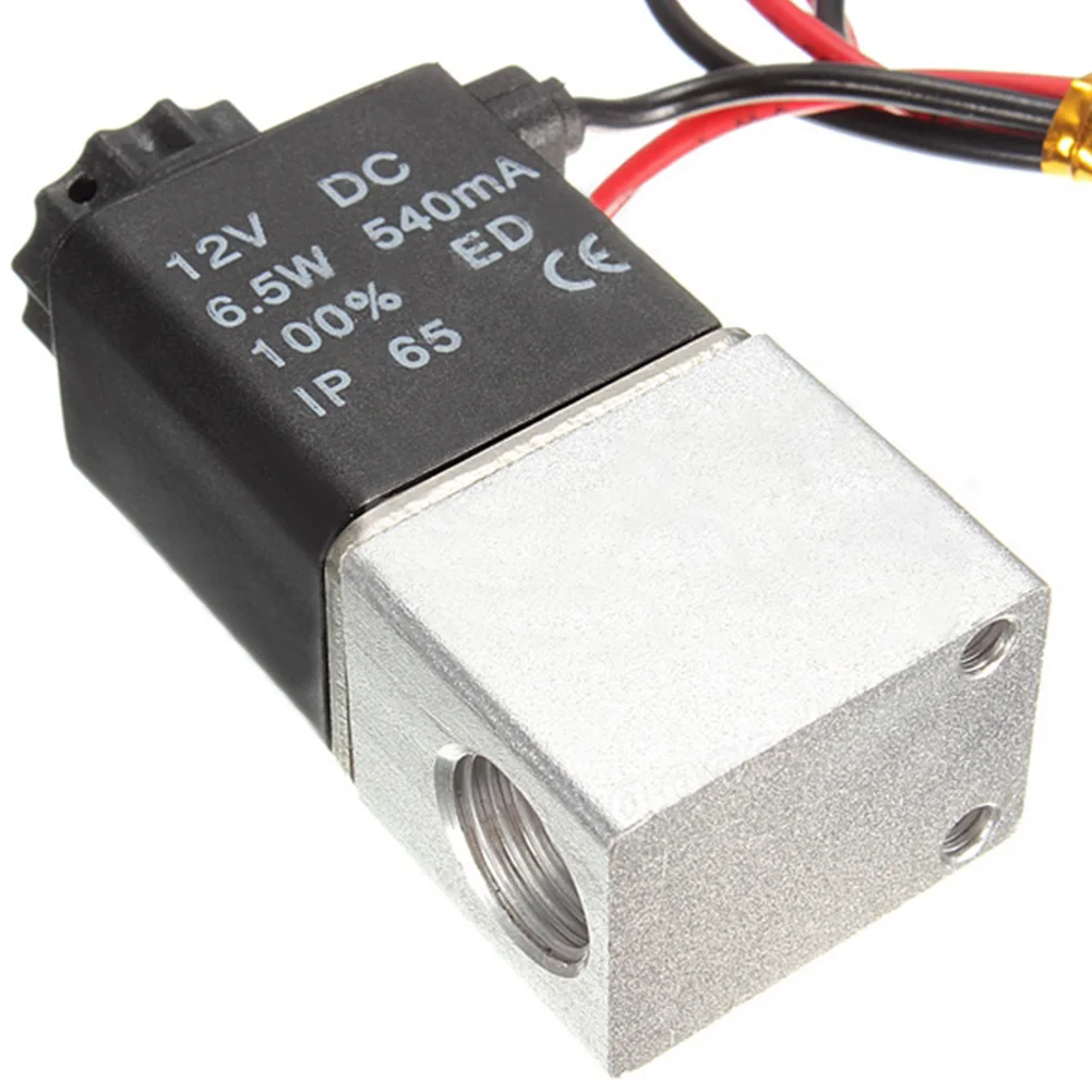 

Best Price DC 12V 1/8 2 Way Normally Closed Electric Solenoid Air Pneumatic Aluminum for Air Gas Liquid Water