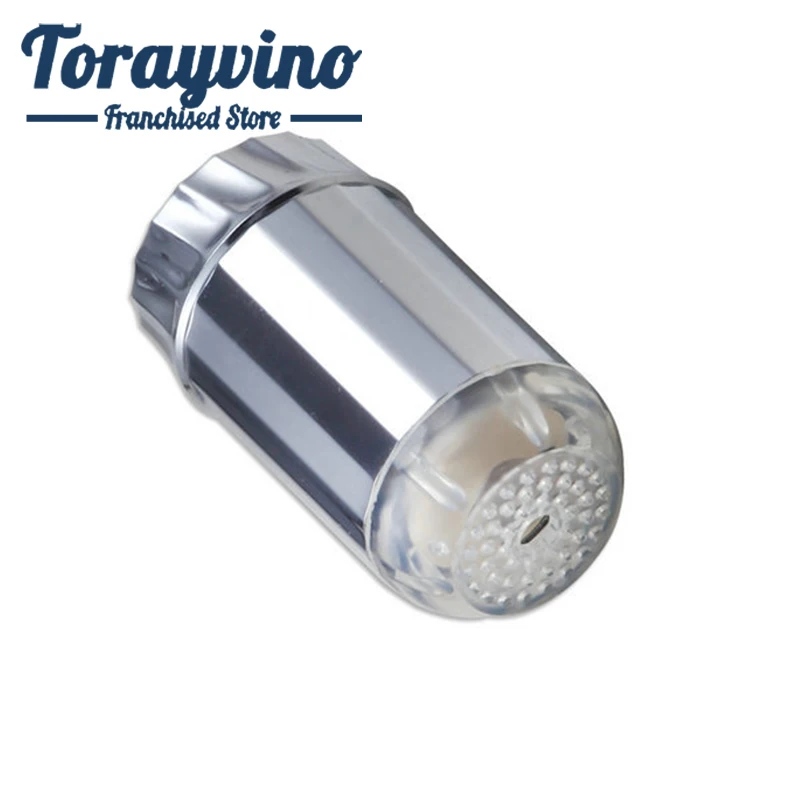 

Torayvino bath Hot Durable LED Light Water Tap for Washroom Bathroom Faucets spray With filter on top and LED light