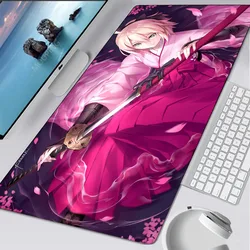 Lâmina de destruição demônio anime menina japão katana jogar tapete xxl mouse pad dos desenhos animados teclado tapete deskmat computador