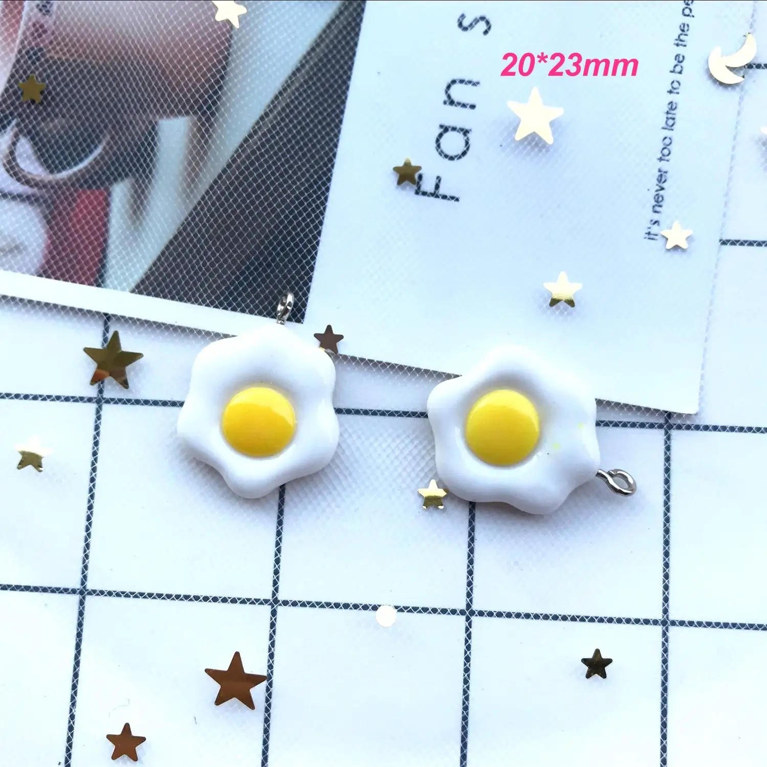 mix 10pcs kawaii resin Flat back flowers egg avocado charms diy earring Key chain charms for DIY Student supplies decoration