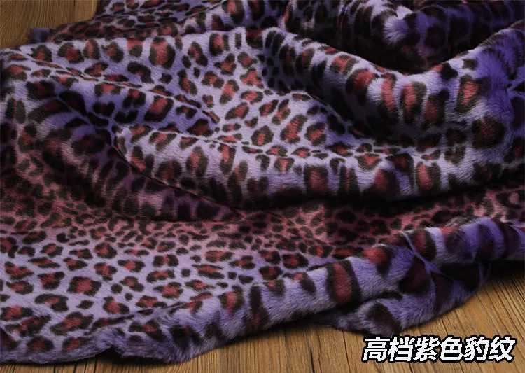 Высококачественная имитация леопардовой шерсти искусственный плюшевый мех Ткань для зимнего пальто жилет меховой воротник 160*50 см плюшевый мех tissu telas