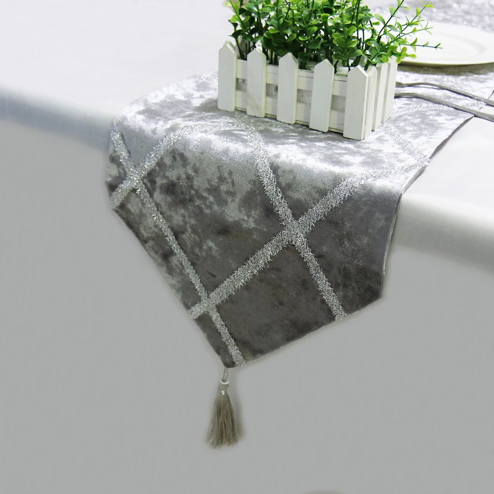 1 шт. фланелевая скатерть с блестками и кисточками | Дом сад