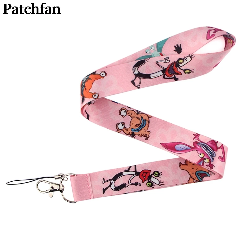 Patchfan Ahh настоящие Монстры Krumm Hopesick фильм стильные ремни метки лента для беджей КЛЮЧИ ID бейдж со шнурком шеи ремни лямки A2281