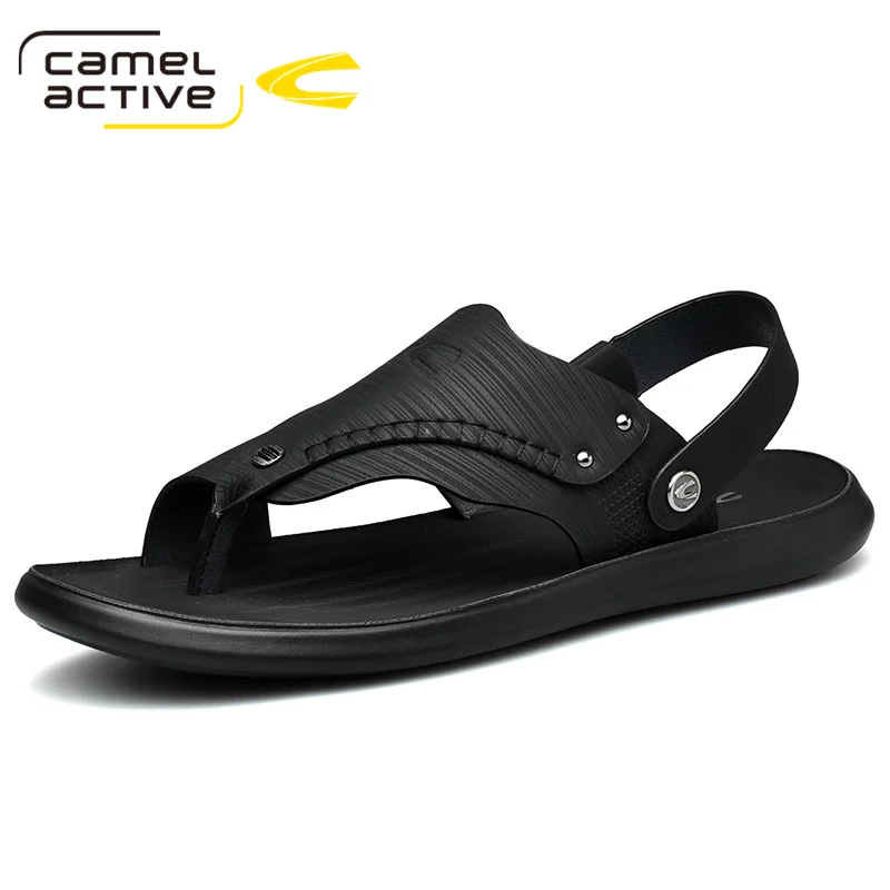 Мужские пляжные сандалии Camel Active натуральная кожа мягкая подошва массажная