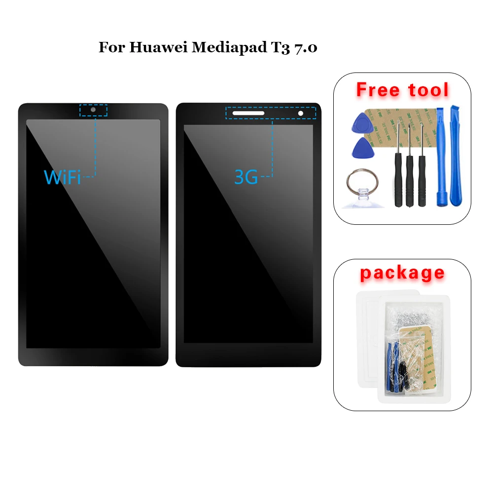 Для huawei Mediapad T3 7,0 BG2-W09 BG2-U01 BG2-U03 ЖК-дисплей Сенсорный экран дигитайзер в сборе