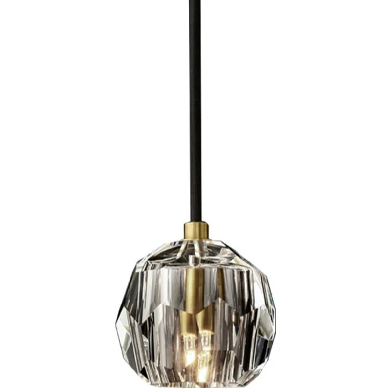 Lukloy Glass Crystal Effect Ceiling Pendant Modern Pendant Light