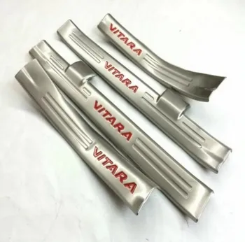 

2015 2016 Vitara stainless steel pedal Vitara car style protection and decoration 4pcs/set door sill